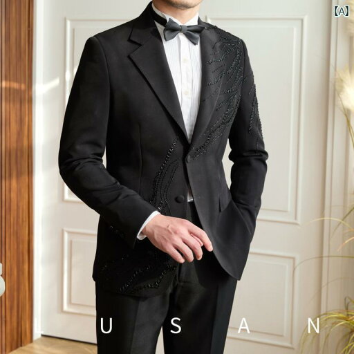 メンズ ファッション おしゃれ ダンディ かっこいい 黒 ドレス スーツ 結婚式 ホストに 最適 スリム スーツ ビジネス 紳士 スーツ メンズ ファッション おしゃれ ダンディ かっこいい 黒 ドレス スーツ 結婚式 ホストに 最適 スリム スーツ ビジネス 紳士 スーツ
