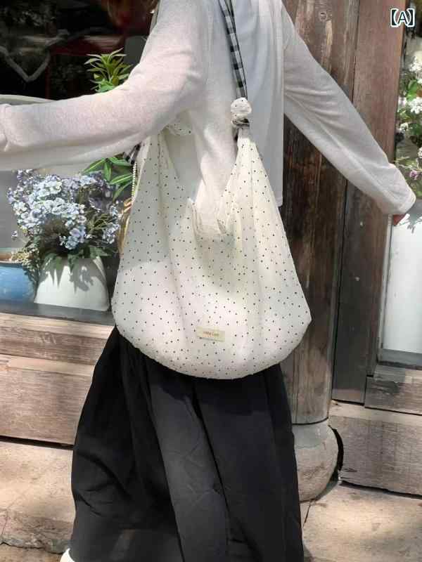 レディース バッグ 普段使い 韓国 キャンバス かわいい ショルダー 小さめ フレッシュ ポータブル 通勤