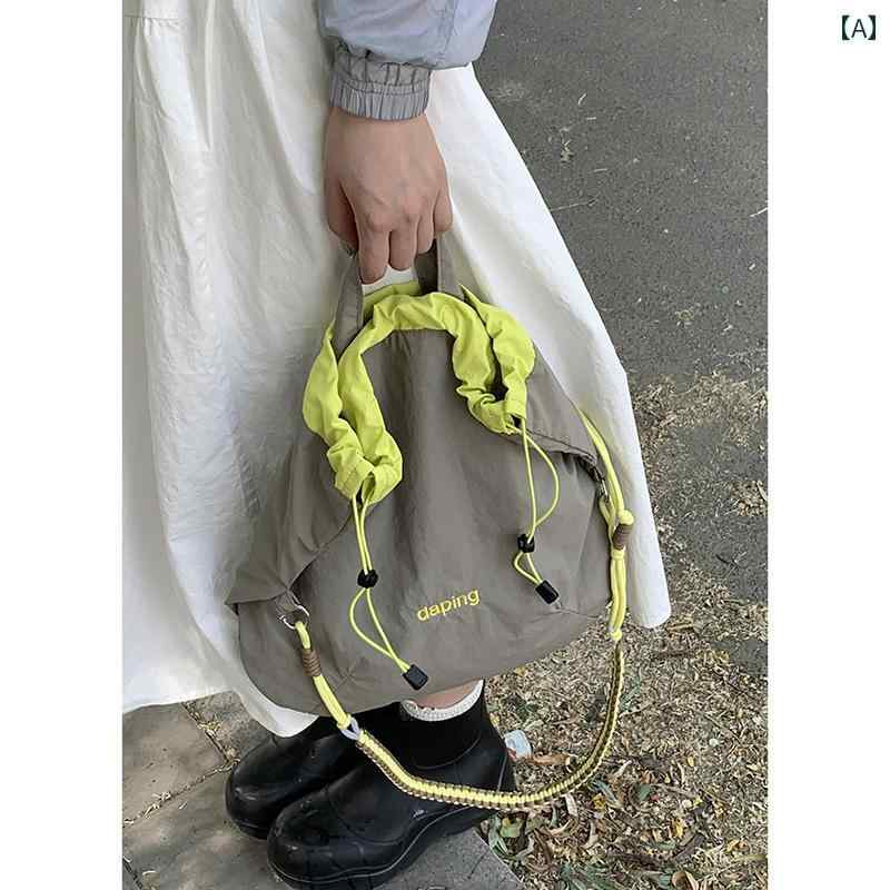 レディース バッグ 普段使い カジュアル ポータ ブル トートバッグ トレンディ 韓国 キャンバス 大容量