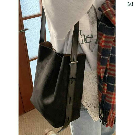 レディース バッグ 普段使い 冬 鹿革大容量 トレンディ レトロ バケット ショルダー クロス ボディバッグ レディース バッグ 普段使い 冬 鹿革大容量 トレンディ レトロ バケット ショルダー クロス ボディバッグ