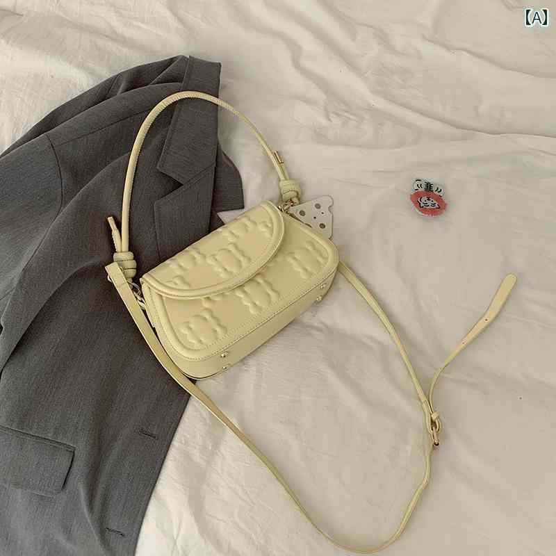 レディース バッグ 普段使い 韓国 ビスケット トレンディ ファッション 脇 イン クロス ボディバッグ ..