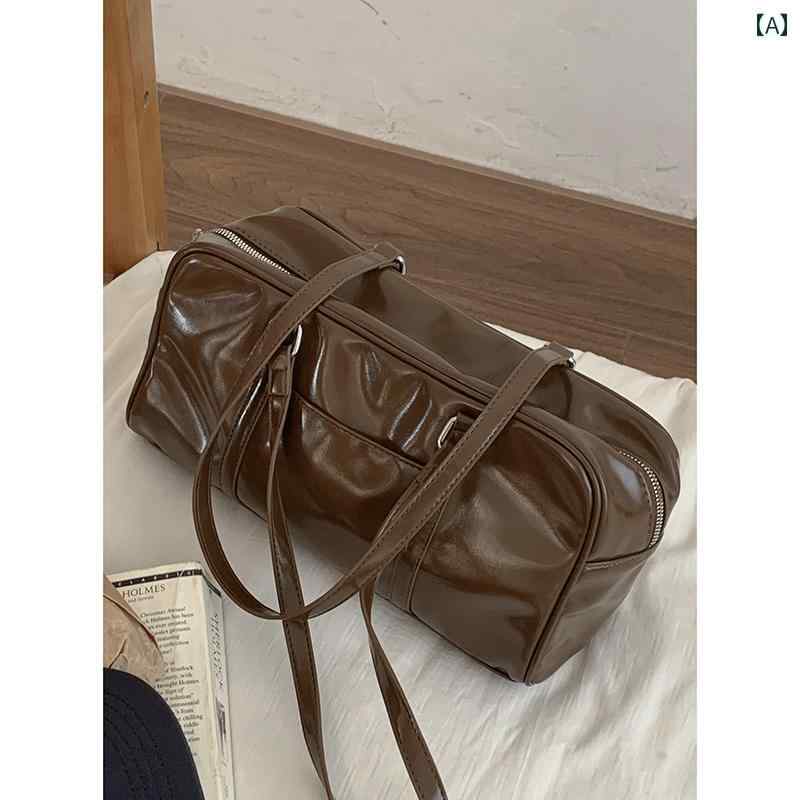 レディース バッグ 普段使い レトロ ポータブル 通勤 ファッション 脇下 シンプル大容量 ショルダート..