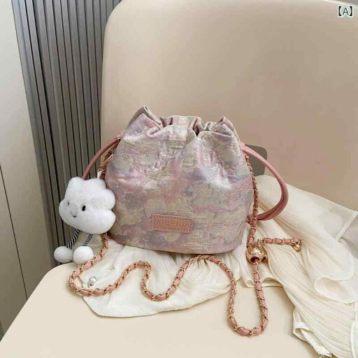 レディース バッグ 普段使い チャイナ風 漢服 レトロ チャイナ 刺繍 バケツ レディース バッグ 普段使い チャイナ風 漢服 レトロ チャイナ 刺繍 バケツ