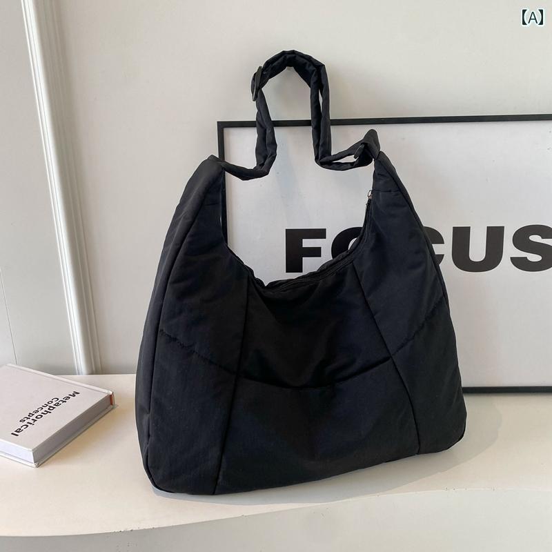 レディース バッグ 普段使い 大容量 軽量 涼しい プリーツ クロス ボディバッグ シンプル ショルダー 通勤 カジュアル トート