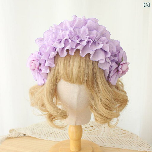 ロリータ ファッション コスプレ ヘアアクセサリー かわいい ガーリー バレエ 多層 レース ゴージャス ヘッド バンド ケーキ スカート ヘア アクセサリー 小物 ロリータ ファッション コスプレ ヘアアクセサリー かわいい ガーリー バレエ 多層 レース ゴージャス ヘッド バンド ケーキ スカート ヘア アクセサリー 小物