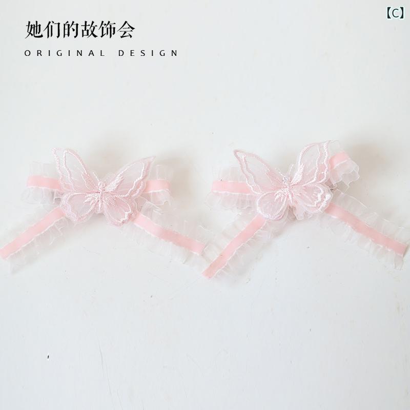 ヘッドアクセサリー レディース ロリータ コスプレ 小物 ガーリー アクセサリー ピンク ヘア フープ ヘアピン フラット 帽子