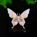 ブローチ レディース アクセサリー カラフル 蝶 ジルコニウム 象嵌 コート コサージュ トレンディ 衣装