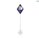 ブローチ レディース アクセサリー 菱形 オーストリア パール コサージュ コート