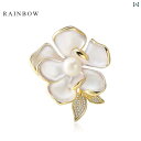ブローチ レディース アクセサリー 白 花 コート パール コサージュ ピン