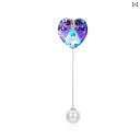 ブローチ レディース アクセサリー 愛 オーロラ オーストリア パール コサージュピン コート 私 ガールフレンド