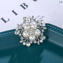 ブローチ レディース アクセサリー 韓国 美しい スノーフレーク パール 秋冬 コート コサージュ ショール バックル 花嫁 ブーケ