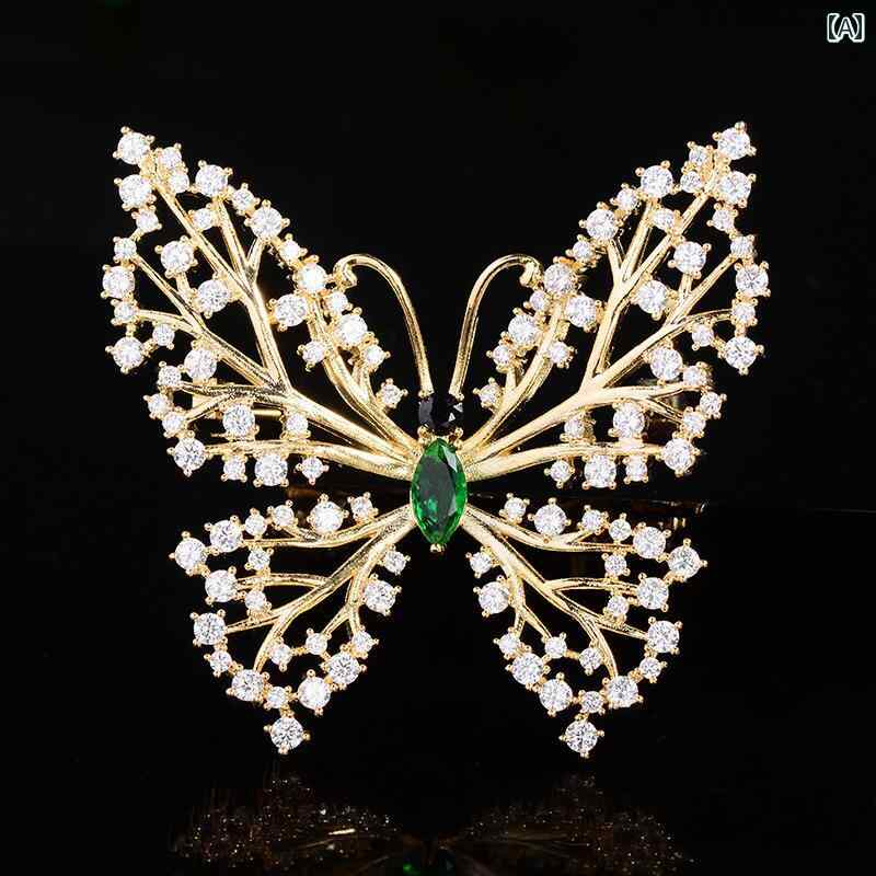 ブローチ レディース アクセサリー 蝶 シンプル 衣装 コート