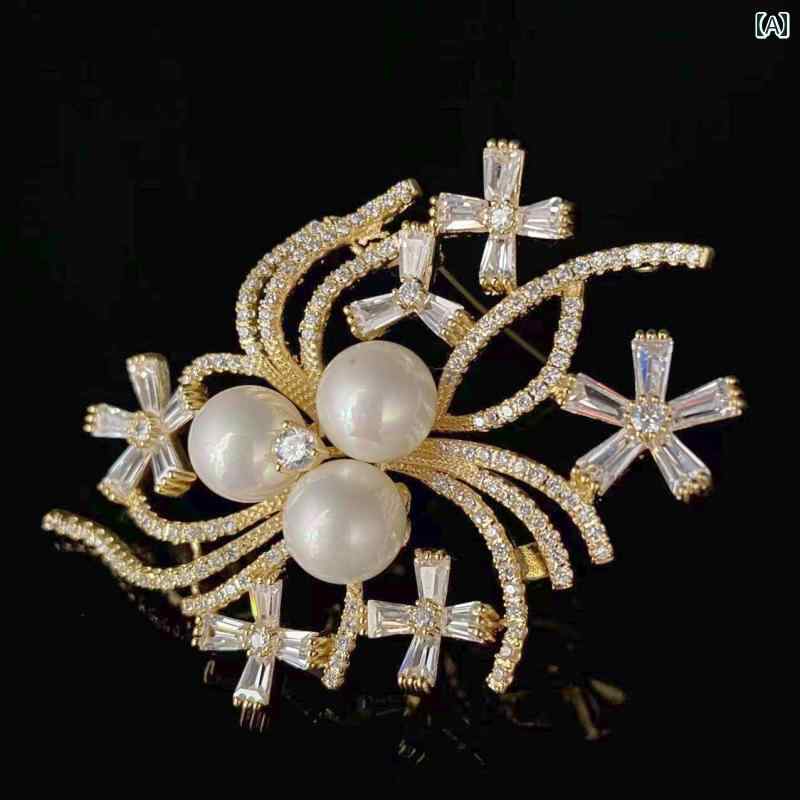 ブローチ レディース アクセサリー フレンチ レトロ 宮殿 花束 コサージュ エレガント おしゃれ ストーン ピン コート