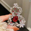 ブローチ レディース アクセサリー 母の日 ギフト レトロ 新 チャイナ風 ルビー ひうたん ストーン チャイナ コート