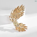 ブローチ レディース アクセサリー オーストリア 羽 コサージュ コート ジャケット