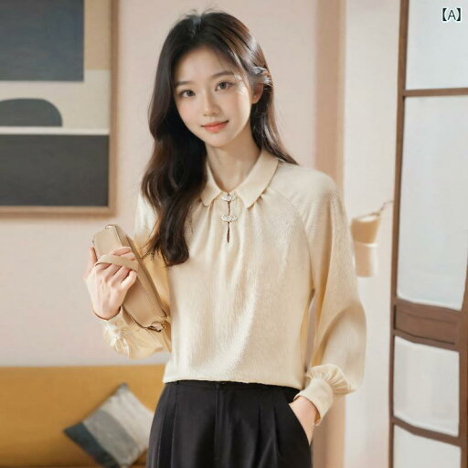 レディース ファッション おしゃれ 上品 新 中国 ボタン アップ シャツ 秋服 秋 シャツ トップス レディース ファッション おしゃれ 上品 新 中国 ボタン アップ シャツ 秋服 秋 シャツ トップス