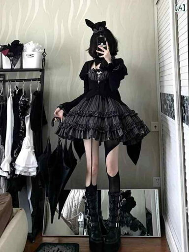 ロリータ ファッション コスプレ 衣装 コスチューム ハロウィン 衣装 ゴシック ダーク 長袖 ドレス ふくらみ スカート ロリータ ファッション コスプレ 衣装 コスチューム ハロウィン 衣装 ゴシック ダーク 長袖 ドレス ふくらみ スカート