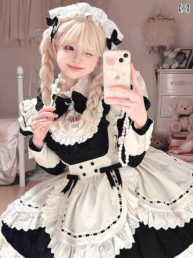 ロリータ ファッション コスプレ 衣装 コスチューム スカート メイド 服 かわいい 袖 ドレス ロリータ ファッション コスプレ 衣装 コスチューム スカート メイド 服 かわいい 袖 ドレス