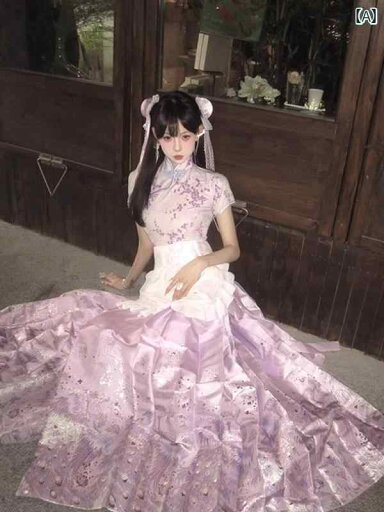 ロリータ ファッション コスプレ 衣装 コスチューム 中国 西洋 折衷 中国 チャイナ ドレス エン 馬顔スカート かわいい ロリータ ファッション コスプレ 衣装 コスチューム 中国 西洋 折衷 中国 チャイナ ドレス エン 馬顔スカート かわいい