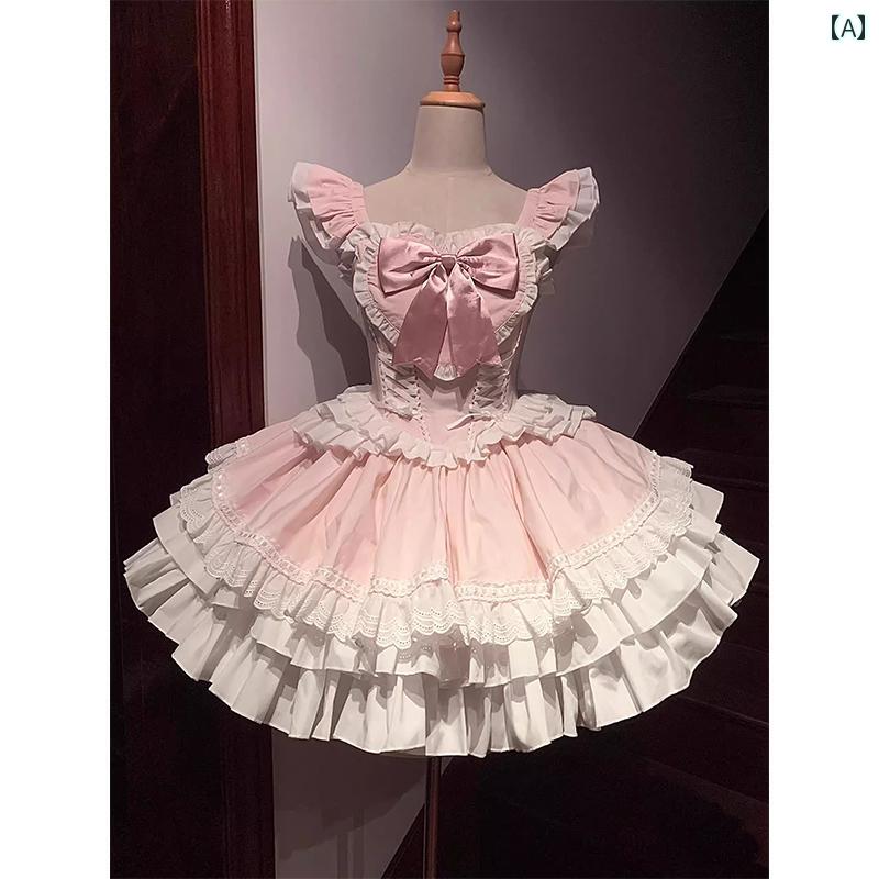 コスプレ 衣装 ロリータ レディース コスチューム パーティー 写真撮影 夏 スイートハート ロリータド..