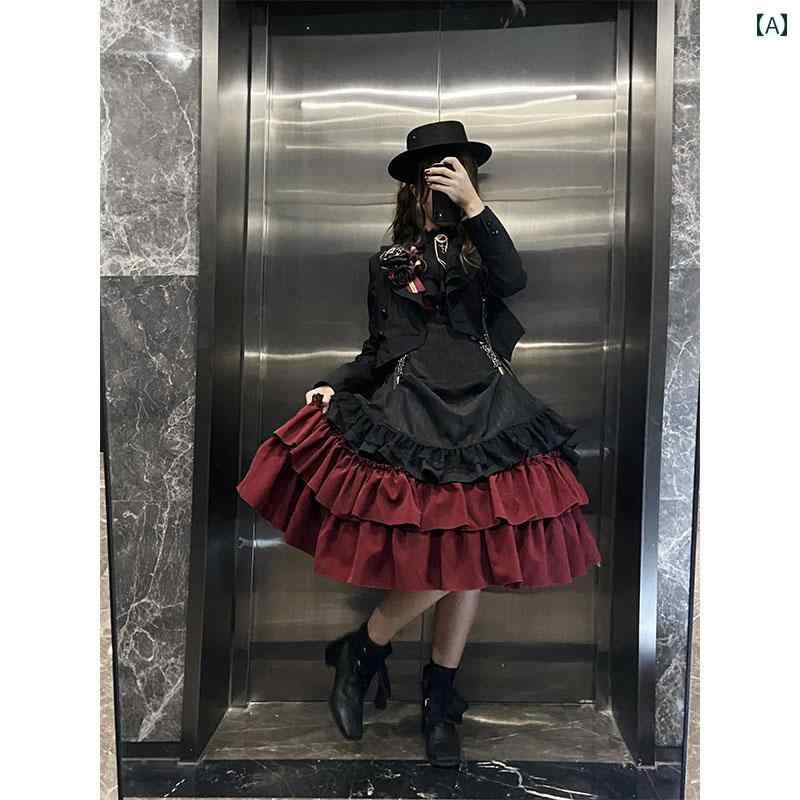 コスプレ 衣装 レディース コスチューム パーティー 写真撮影 マナー ロリータ レトロ ストライプ エレ..