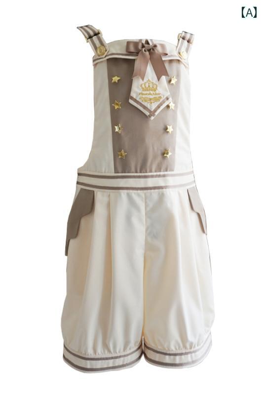 コスプレ 衣装 レディース コスチューム パーティー 写真撮影 チョコレート 職人 オーバー オール カレッジ 英国