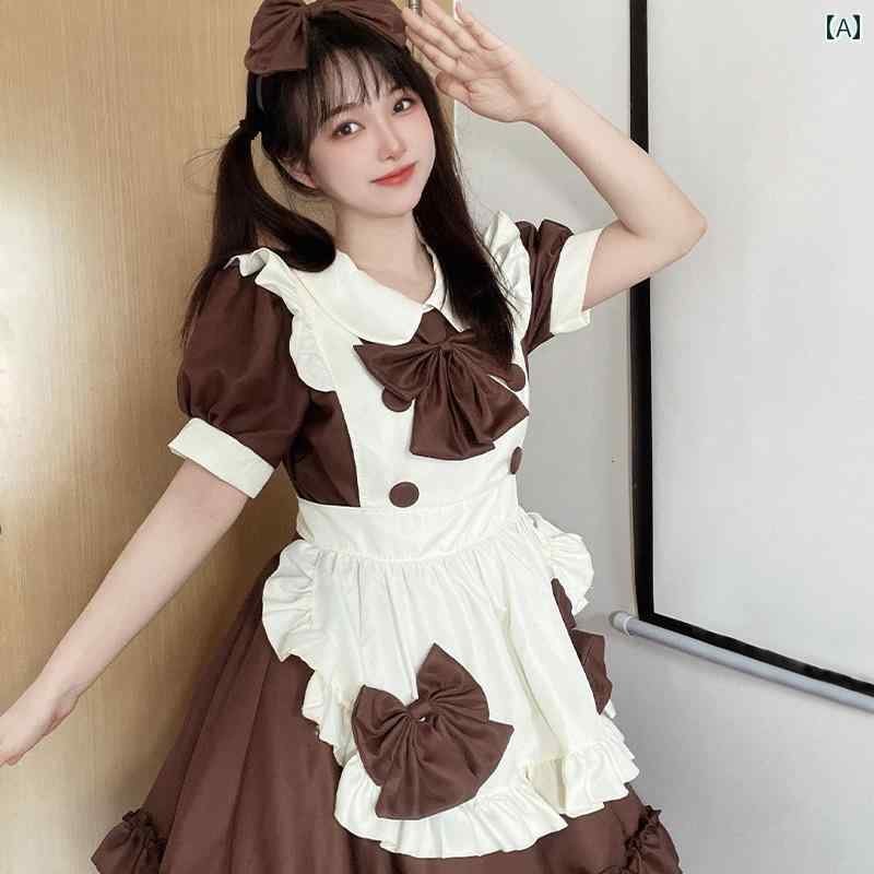 コスプレ 衣装 レディース コスチューム パーティー 写真撮影 チョコレート メイド 服 カフェ メイド 服 ドレス メイド 服 ソフト ガール