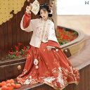 漢服 コスチューム レディース ファッション おしゃれ ステージ 撮影 舞台衣装 コスプレ 玉 兎 風 春 漢服 明朝 起毛 厚手 ショート ジャケット 新年 正月 レトロ 衣装 コンプリートセット 冬