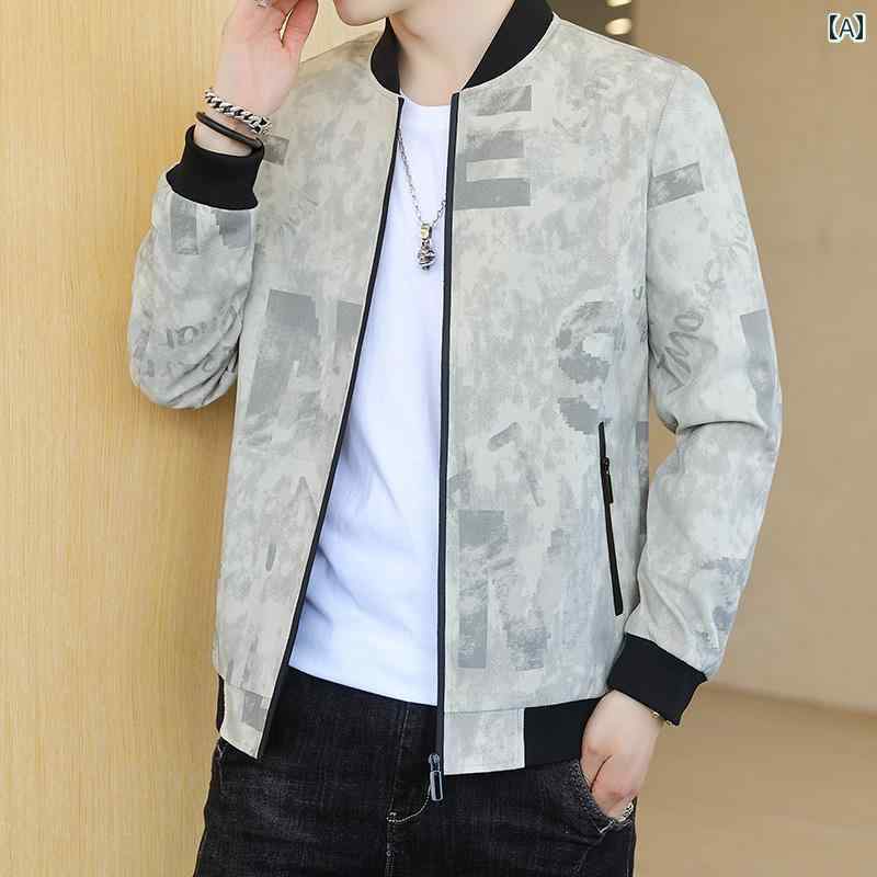 アウター メンズ おしゃれ 春秋 ジャケット カジュアル スポーツ 野球 ウェア