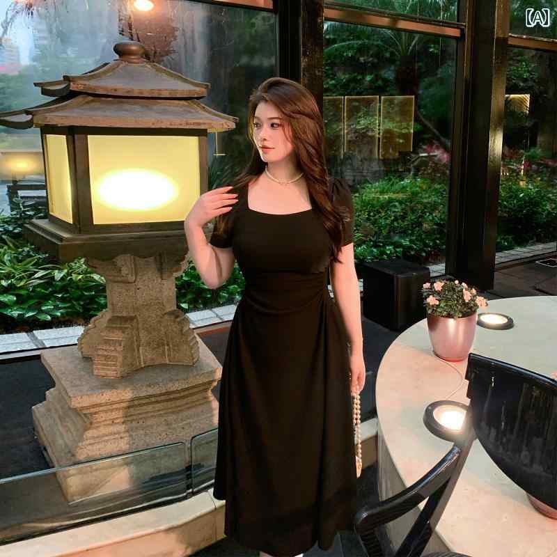 大きめサイズ レディース おしゃれ ファッション 婦人服 ウエスト スリム ルール フレンチ ウエスト ドレス 夏 スリム ロング スカート