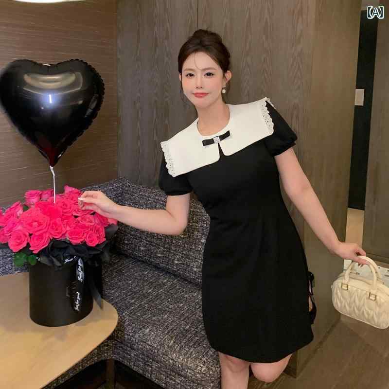 라지 사이즈 여성 패션 패션 여성 의류 메리의 로맨스 프렌치 리본 리치 걸 스타일 드레스
