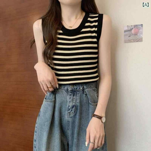 大きめサイズ レディース 夏 ストライプ ベスト Tシャツ 服 スリムフィット ノースリーブ ボトムス シャツ 大きめサイズ レディース 夏 ストライプ ベスト Tシャツ 服 スリムフィット ノースリーブ ボトムス シャツ