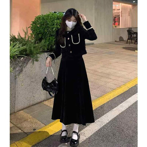 大きめサイズ レディース おしゃれ ファッション 秋冬 婦人服 フランス 裕福 娘 起毛 ショート ジャケット 韓国 ハイウエスト スカート セットアップ 大きめサイズ レディース おしゃれ ファッション 秋冬 婦人服 フランス 裕福 娘 起毛 ショート ジャケット 韓国 ハイウエスト スカート セットアップ
