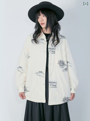 レディース ファッション おしゃれ 冬 刺繍 シャツ 風中綿 ジャケット ショート カジュアル キルティング レディース ファッション おしゃれ 冬 刺繍 シャツ 風中綿 ジャケット ショート カジュアル キルティング