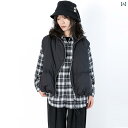 レディース ファッション おしゃれ ショート ダウン ベスト ウエスト コート ゆったり タートル バック スタンドカラー 秋冬