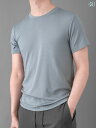 メンズ トップス シンプル クール 肌に 優しい 春夏 秋冬 ボトム シャツ 半袖 Tシャツ Tシャツ 快適 通勤 スリム ラウンド ネッ フト