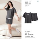カップル ペア ルームウェア お揃い メンズ レディース パジャマ リラックス 夏 綿 半袖 ショート パンツ 薄手 涼しい 涼しい 大きめサイズ 無地 綿 ホ...