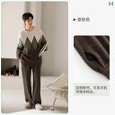 ルームウェア メンズ パジャマ リラックス ハーフ エッジ 起毛 秋冬 コーラル 起毛 厚手 暖かい