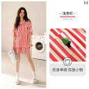 ルームウェア レディース リラックス パジャマ プレゼント 夏 半袖 ショート パンツ モダール ホームウェア ひんやり 快適 ファッション ストライプシャツ