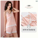 ルームウェア レディース リラックス パジャマ プレゼント キャミソール モダール 夏 セクシー 半袖 ショート パンツ ゆったり セットアップ セット 薄手 ...