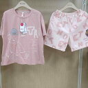 ルームウェア レディース リラックス パジャマ プレゼント 夏 コットン 快適 かわいい 半袖 ショート パンツ おしゃれ 家 着 セット