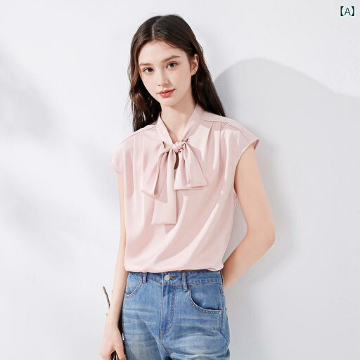 トップス レディース 夏 おしゃれ 上皮 エレガント 婦人服 レースアップ 半袖 通勤 シャツ 光沢 知 質感 Vネックノースリーブ トップス レディース 夏 おしゃれ 上皮 エレガント 婦人服 レースアップ 半袖 通勤 シャツ 光沢 知 質感 Vネックノースリーブ