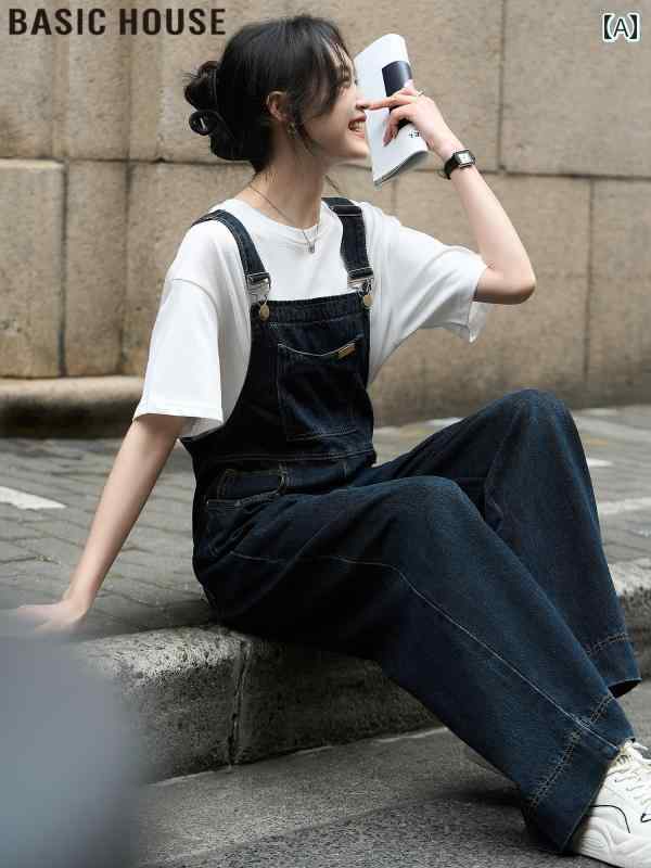 オーバーオール レディース カジュアル おしゃれ デニム アメリカン レトロ エイ ぽっちゃり グ カット 年 夏