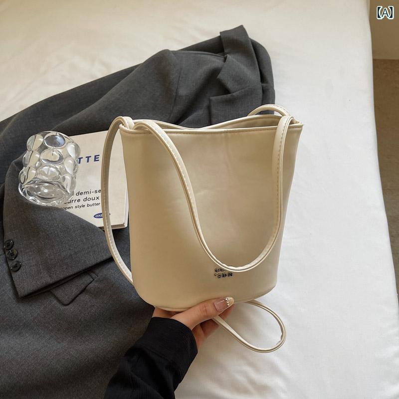 レディース バッグ 普段使い 手持ち シンプル バケット 韓国 ファッション 多 ショルダー 通勤