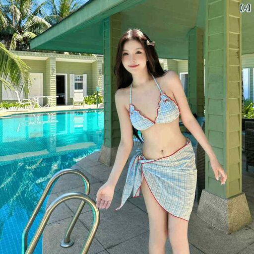 ビキニ 水着 レディース セクシー ビーチ チェック 魅惑 ガール 3点 セット セパレート 冬 温泉 ビキニ 水着 レディース セクシー ビーチ チェック 魅惑 ガール 3点 セット セパレート 冬 温泉
