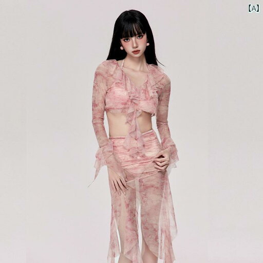 ビキニ 水着 レディース セクシー ビーチ セパレート 4点 セット 温泉 休暇 三角 スリング メッシュ ブラウス ドレス ホワイト スリム ビキニ 水着 レディース セクシー ビーチ セパレート 4点 セット 温泉 休暇 三角 スリング メッシュ ブラウス ドレス ホワイト スリム