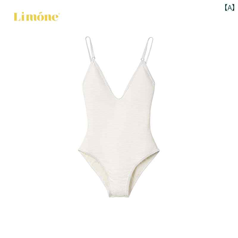 レディース 水着 セクシー ビーチ ワンピース 深Vネック 背中開き キャミソール 細見え バップ 海 リゾート