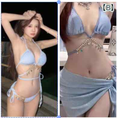 ビキニ 水着 レディース セクシー ビーチ リトルマーメイド 装飾 ストラップレス ビーチ 魅惑 ホリデー