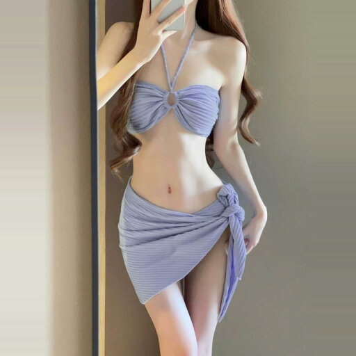 ビキニ 水着 レディース セクシー ビーチ チューブ トップ ホルターネック 3点 イン 3点 ガーゼ スカート ホリデー ビキニ 水着 レディース セクシー ビーチ チューブ トップ ホルターネック 3点 イン 3点 ガーゼ スカート ホリデー