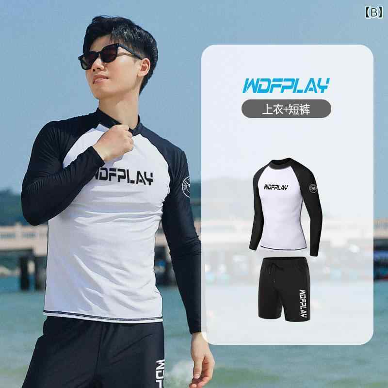 水着 メンズ 長袖 長ズボン ラッシュガード サーフィン 日焼け防止 速乾 スイムウェア 海水浴